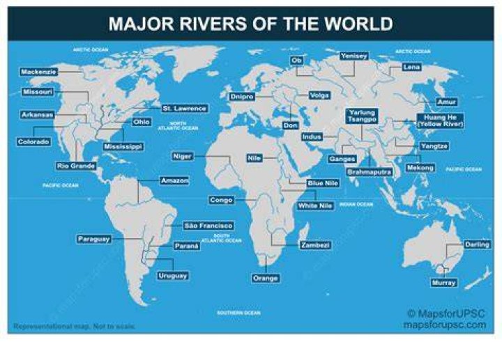 What are 7 major rivers in the US?