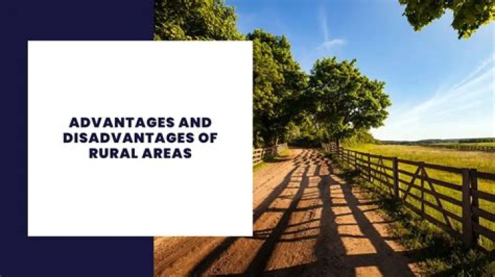 What are advantages of living in rural areas?