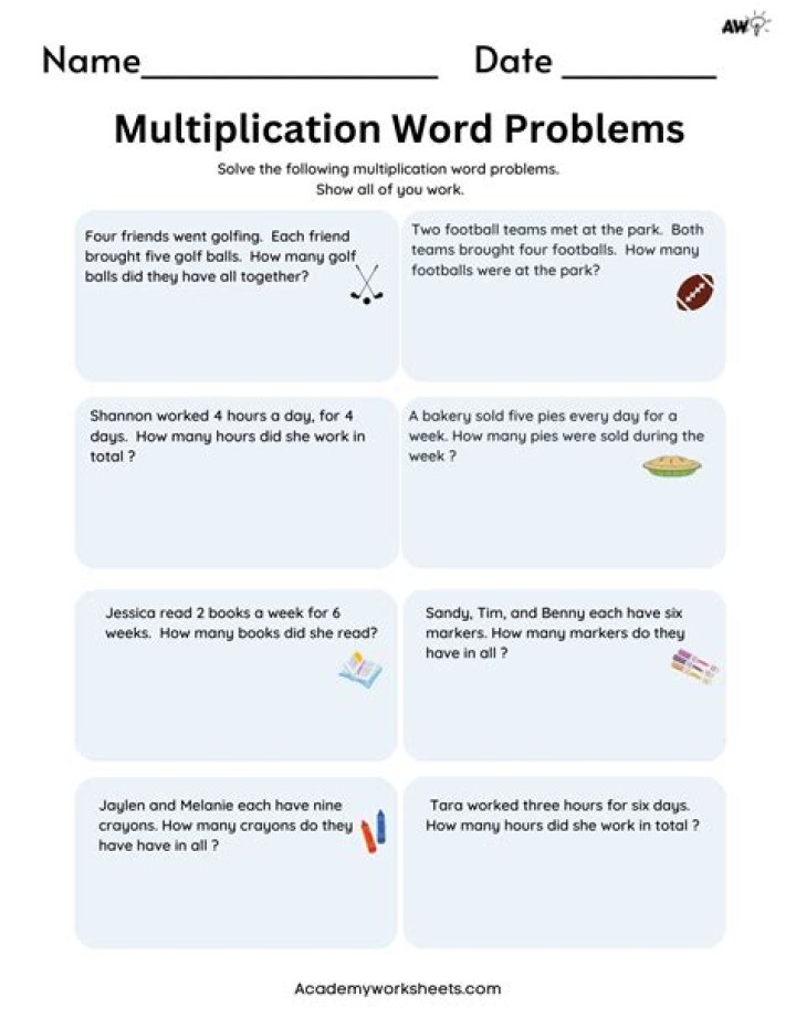 What are examples of word problems?