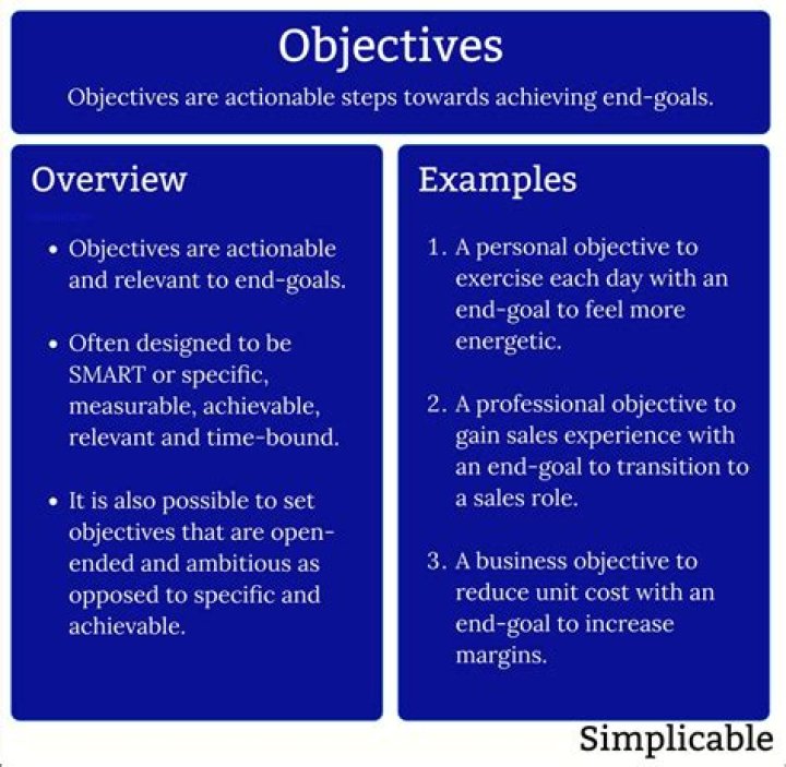 What are the 3 objectives of a company?