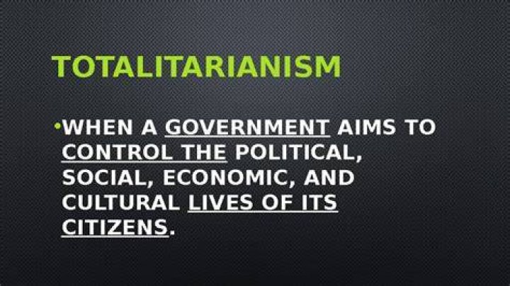 What are the 4 characteristics of totalitarianism?