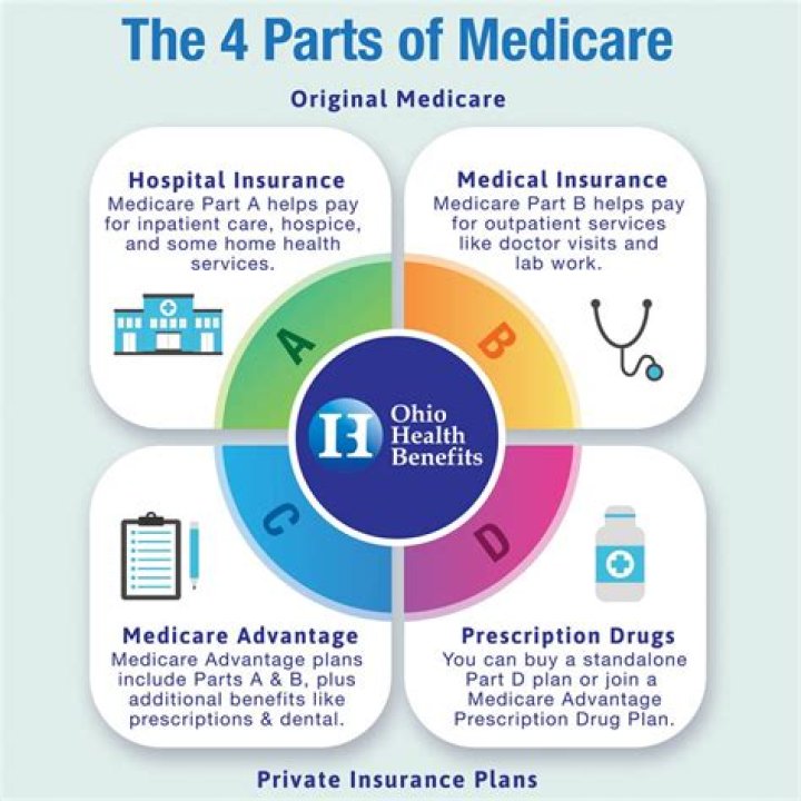 What are the 4 types of Medicare?