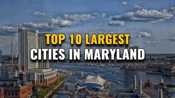 What are the 5 largest cities in Maryland?