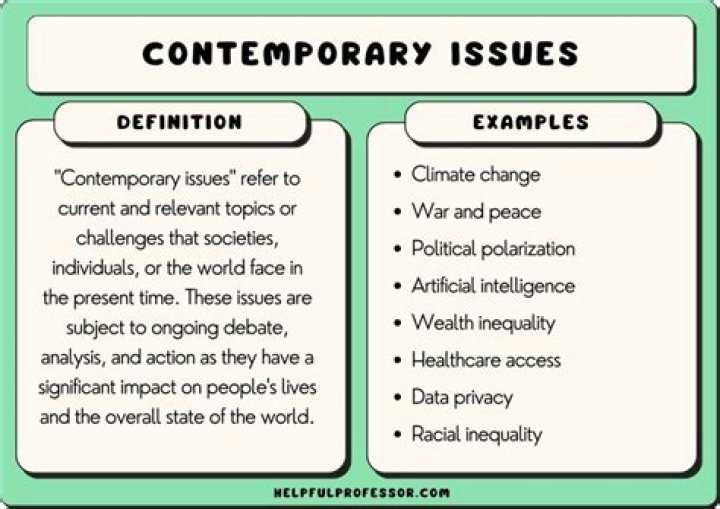 What are the contemporary issues of organizations businesses?