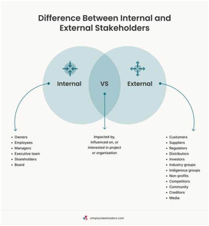 What are the difference between internal and external users?