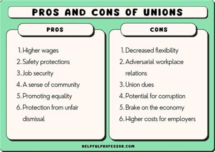 What are the disadvantages of unions?