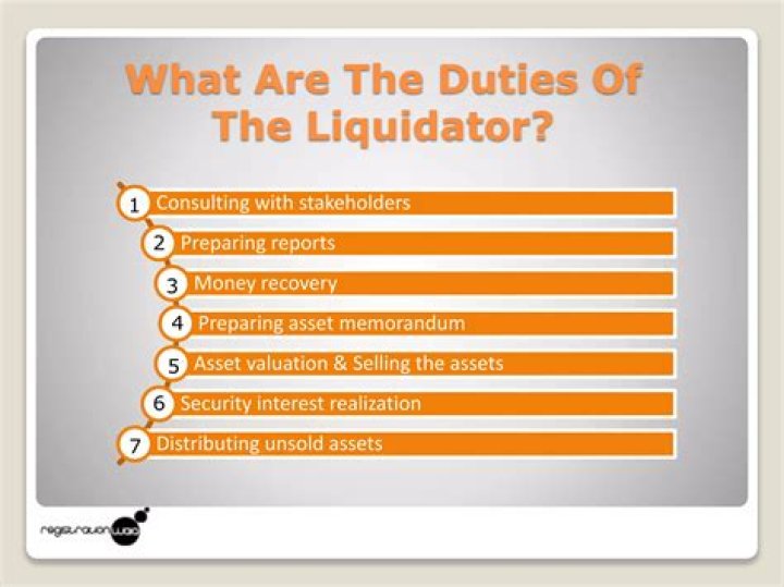 What are the duties of liquidator?