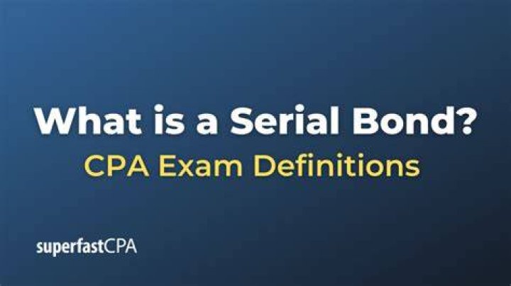 What are the four types of serial bonds?