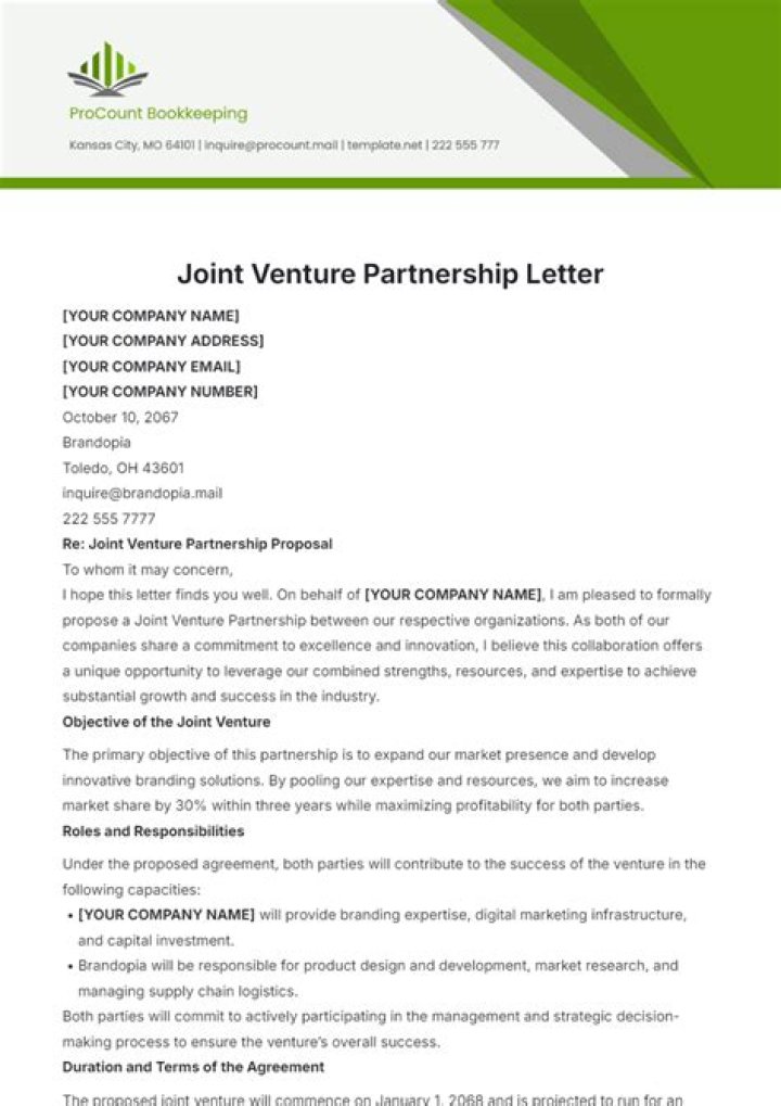 What are the parties to a joint venture called?