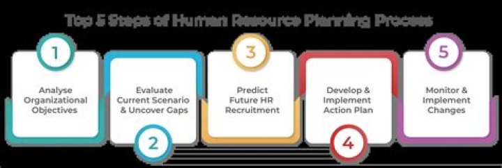 What are the stages of human resource planning?