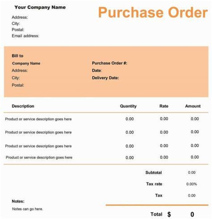 What are the steps to create purchase order in Tally?