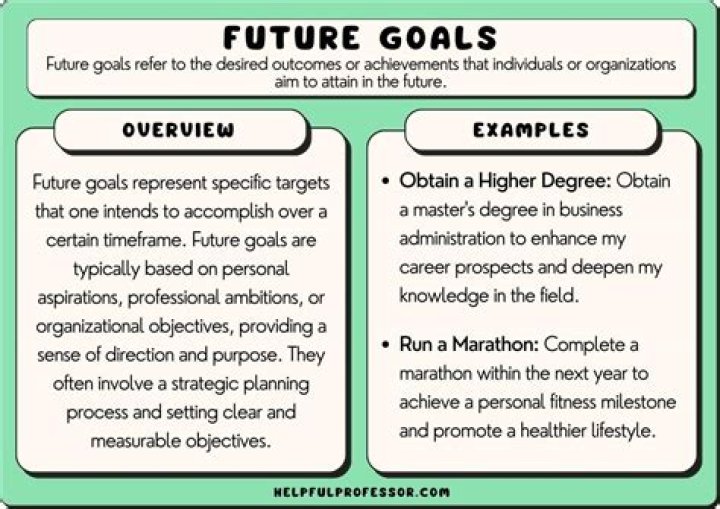 What are your future career objectives?