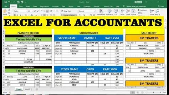 What do accountants use Excel for?