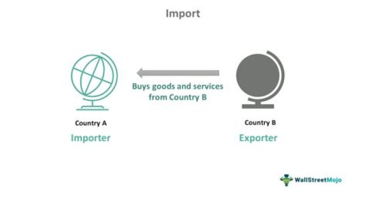 What do countries export and import?
