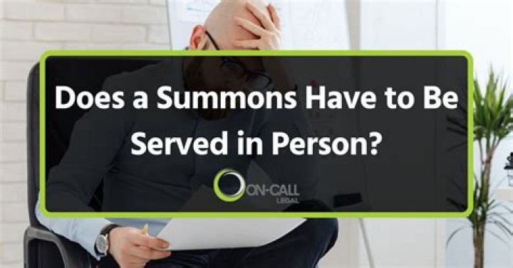 What do you call people who serve summons?