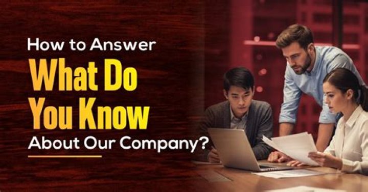 What do you know about our Organisation answer?