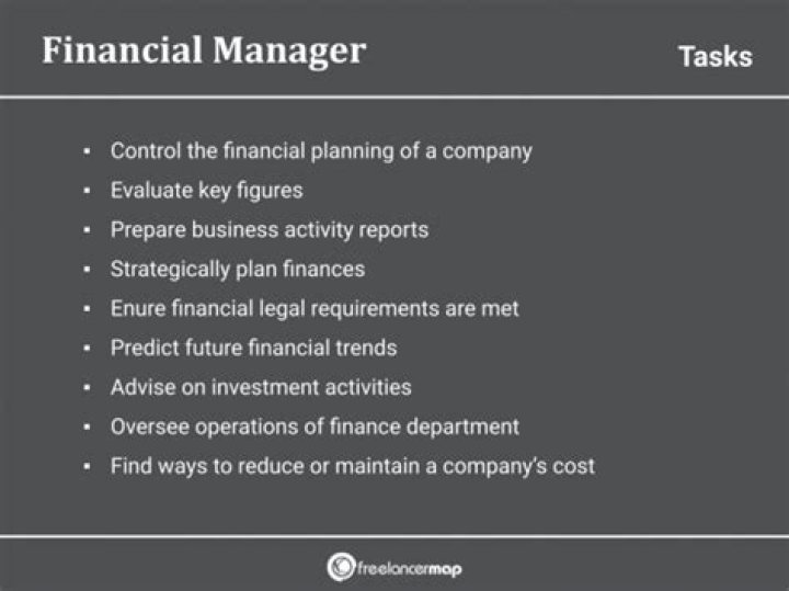 What does a financial manager do?