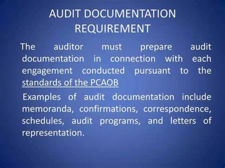 What does audit documentation include?