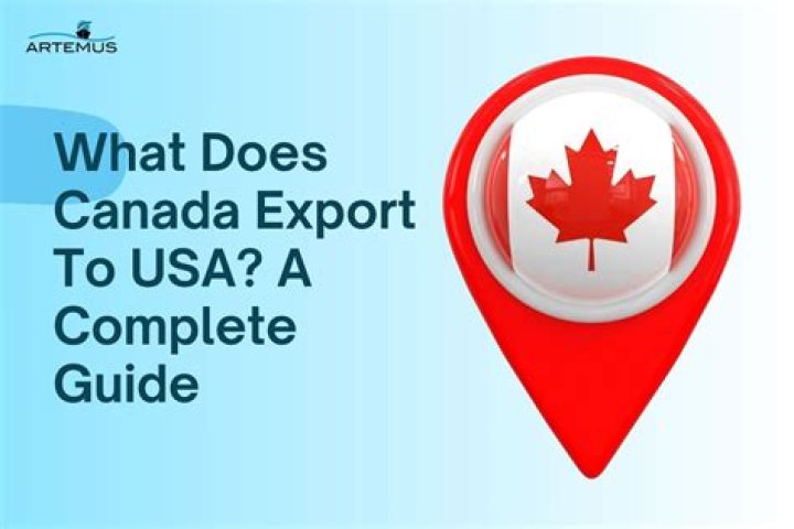 What does Canada export to the USA?