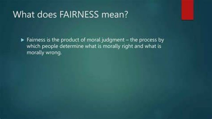 What does fairness mean in accounting?