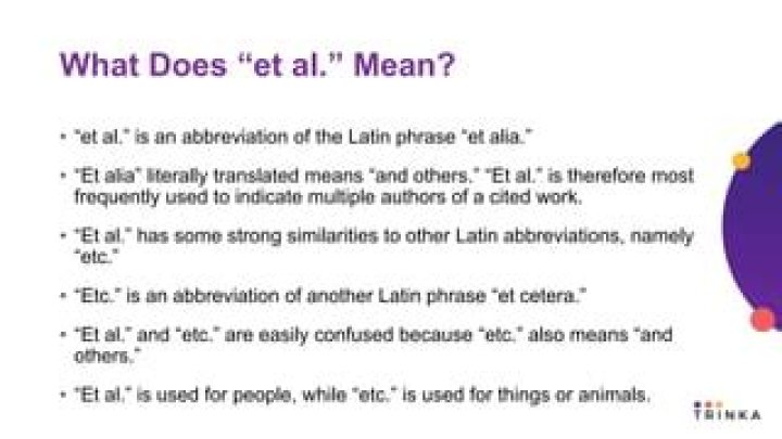 What does LSE et al mean?
