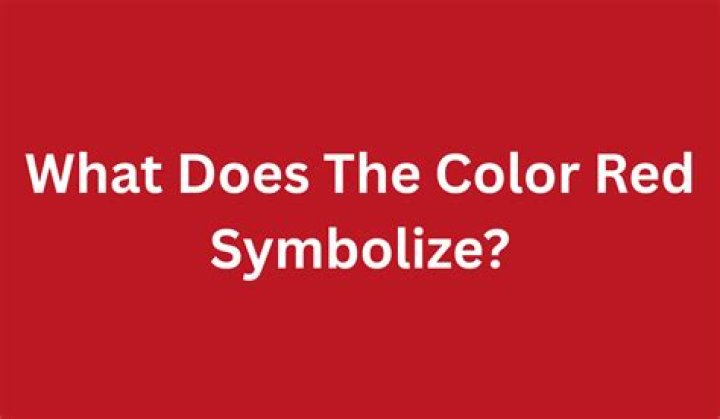 What does red usually symbolize?