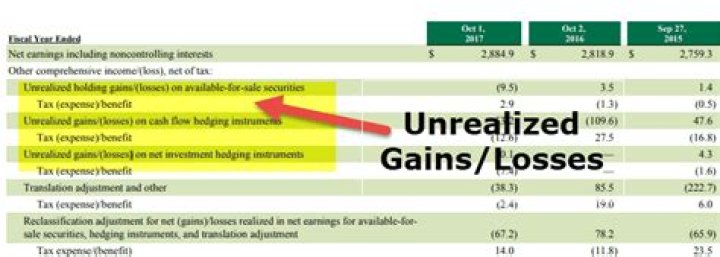 What does Unrealised loss mean?