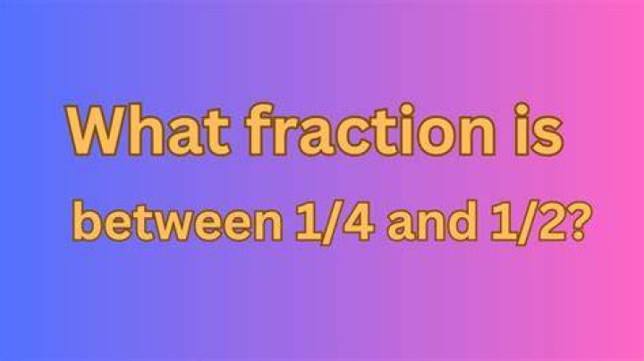 What fraction is between 1/3 and 2 3?
