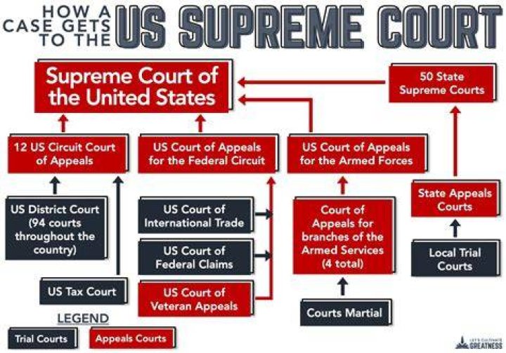 What happens when a lower court decision is appealed?