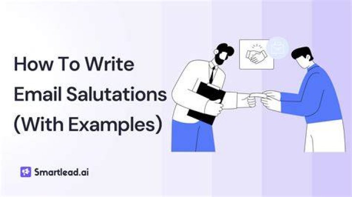 What is a professional email salutation?