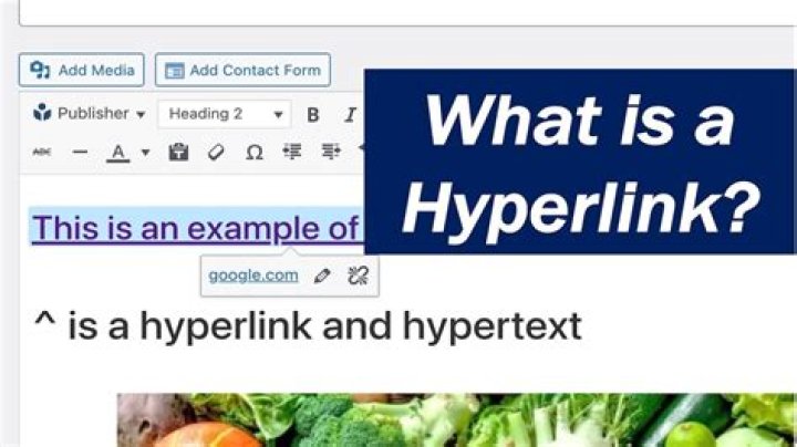 What is an absolute hyperlink?