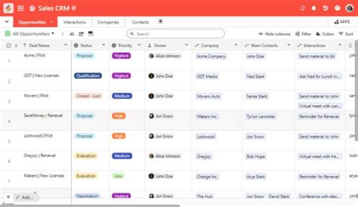 What is an example of a CRM software?