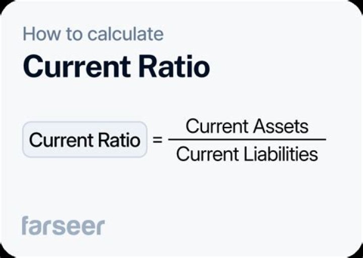 What is an example of a current ratio?