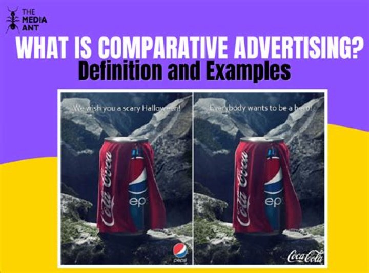 What is an example of comparative advertising quizlet?