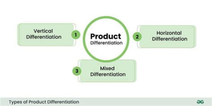 What is an example of product differentiation in economics?