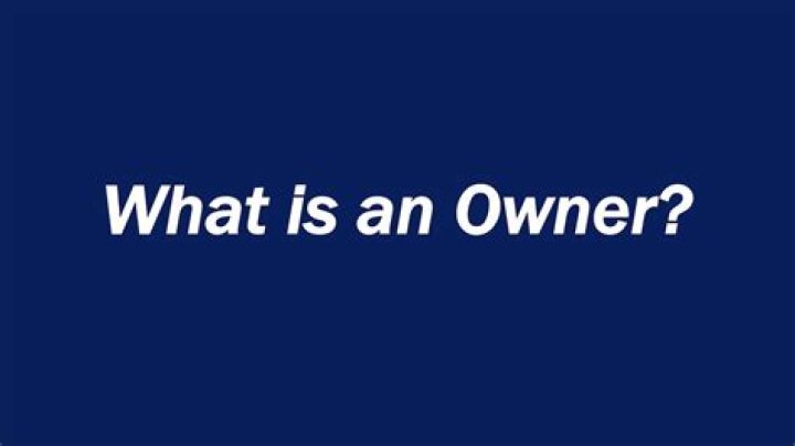 What is an owner K?