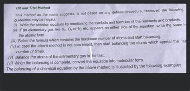 What is called hit and trial method?