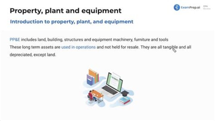 What is classified as property plant equipment?