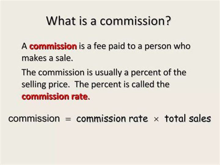 What is commission Processing?