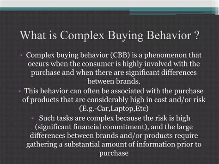 What is complex buying behavior?