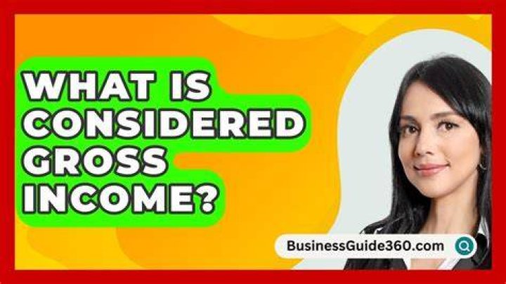 What is considered gross income?