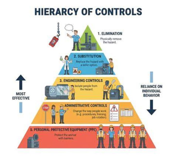 What is elimination in hierarchy of control?