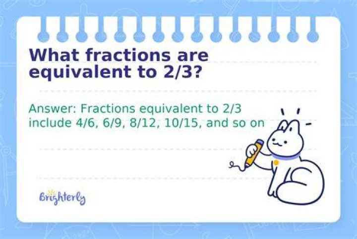 What is equivalent to 2/3 as a ratio?