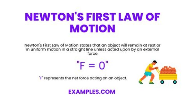 What is first law of motion class 9?