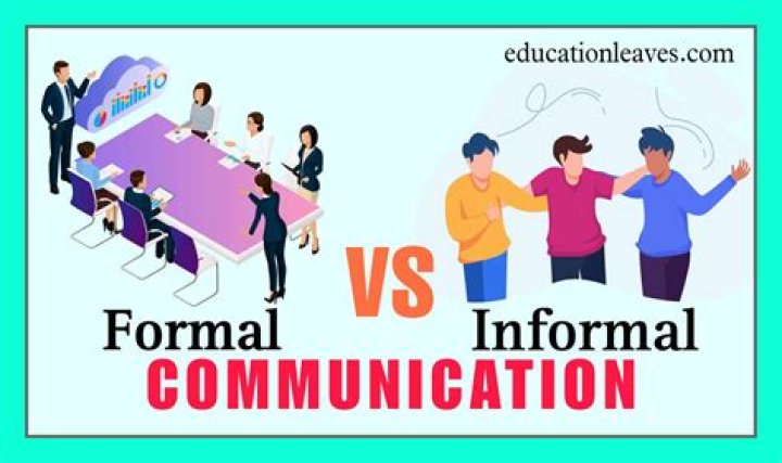 What is formal information communication?