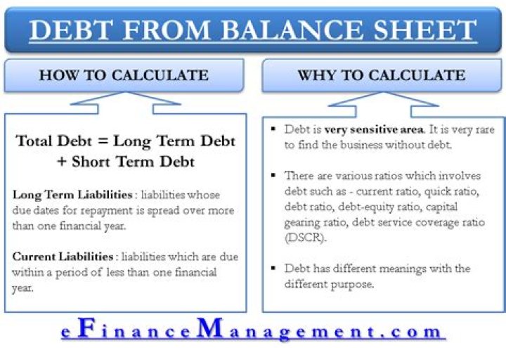 What is included in total debt?