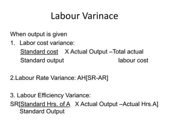 What is Labour cost variance How do you calculate it?