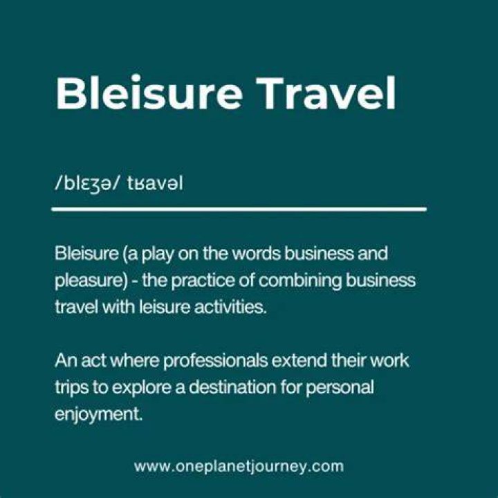 What is pleasure travel definition?