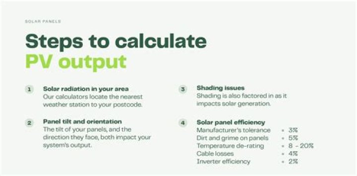 What is PV requirement?