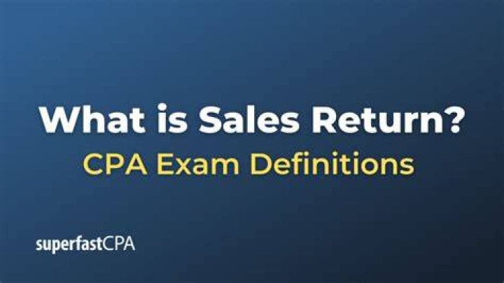 What is sales return classified as?